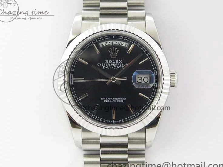 Bp Black President 36 SS Dial Edition Bracelet on Best Maker 128239 Day-Date 0112